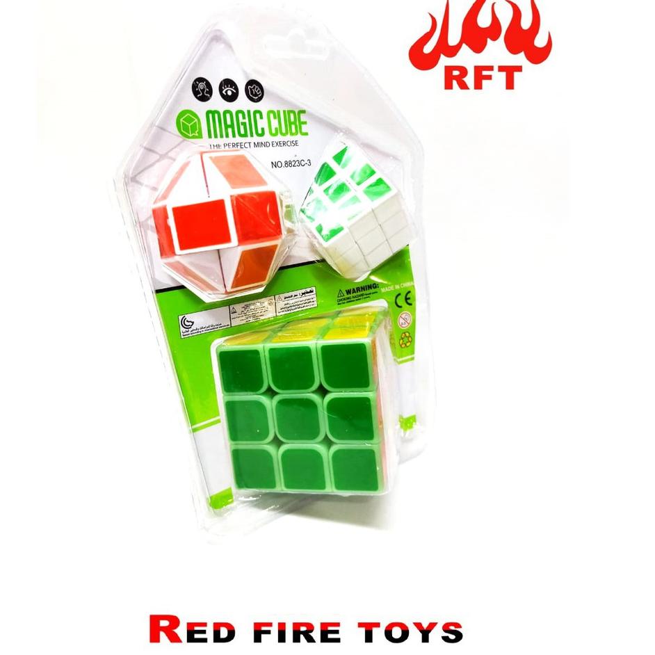 Best Model Rubik 3x3x3 + 2 PC Mini Rubik Stickerless / Rubic 3x3x3 Termurah 8823-C3