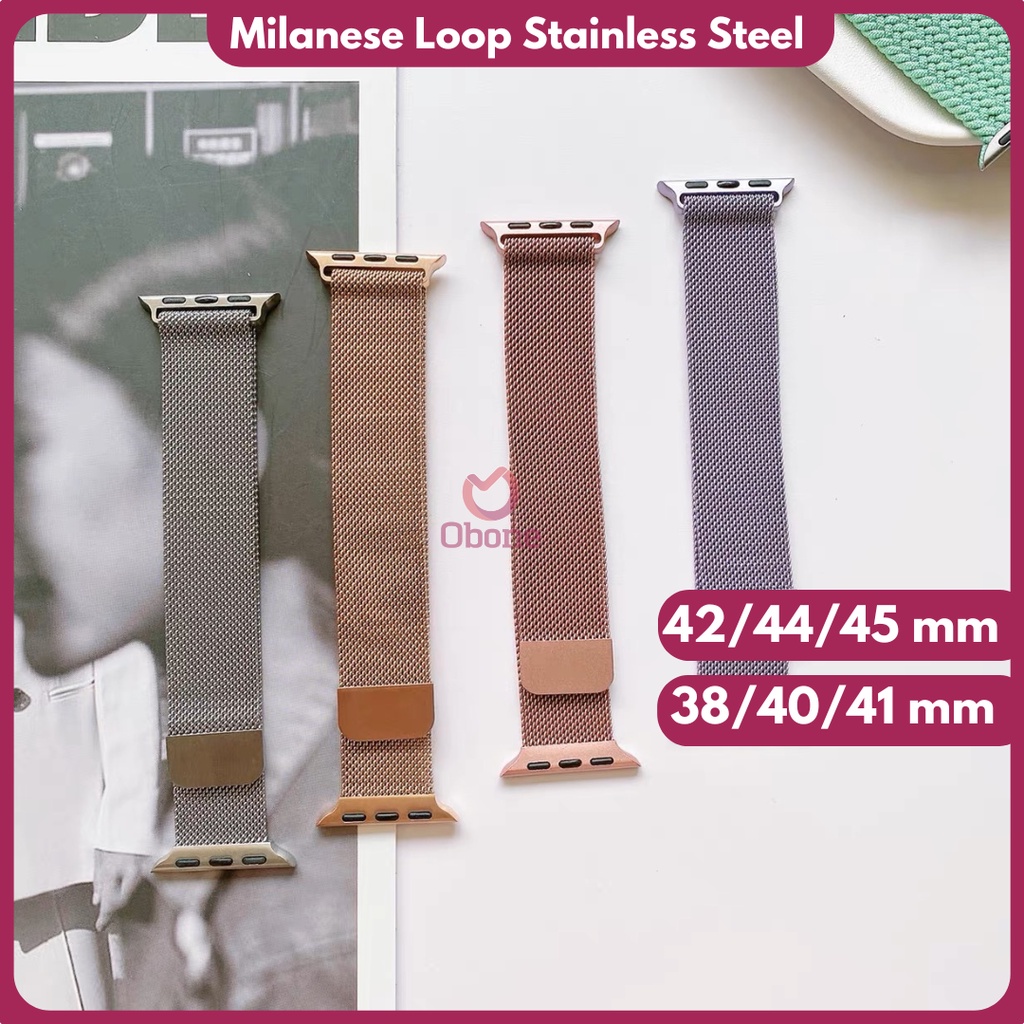 New Milanese Magent Loop Strap for iwatch series ultra 8 7 6 5 4 3 2 1/S20/DT No 1/YS8 Ultra/HW/IWO