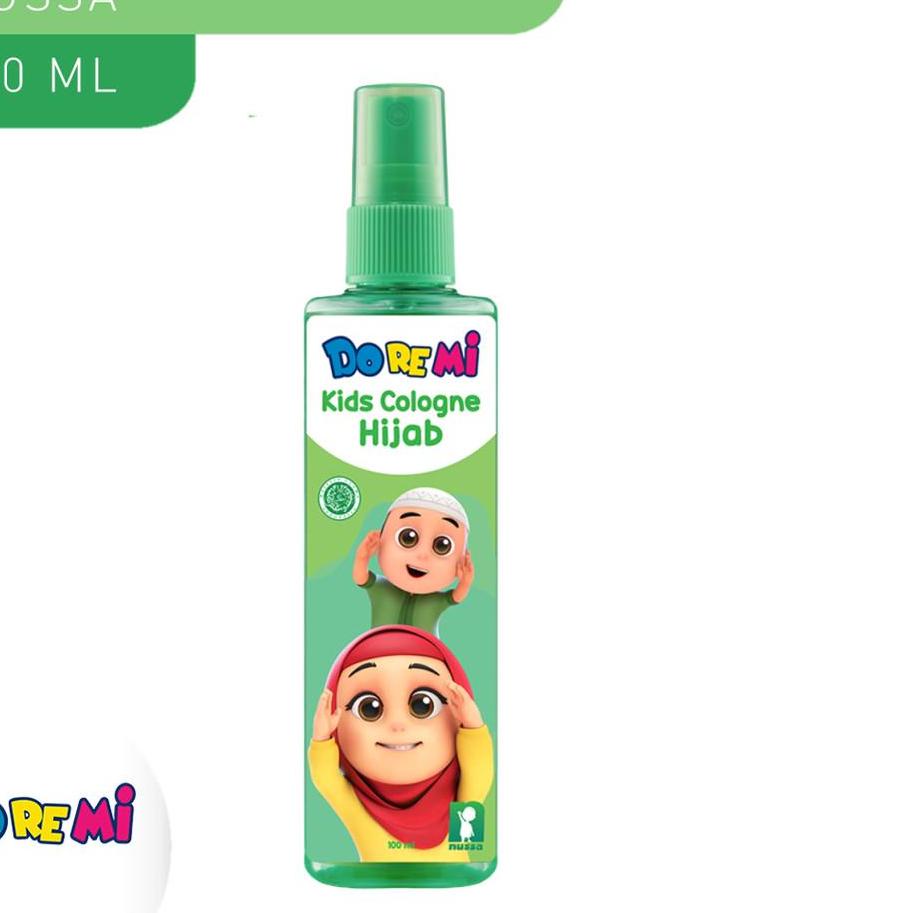 ~ Doremi Nussa Hair & Body Wash Moisturizing 200ml + Doremi Nussa Kids Cologne Hijab 100ml Berkualit