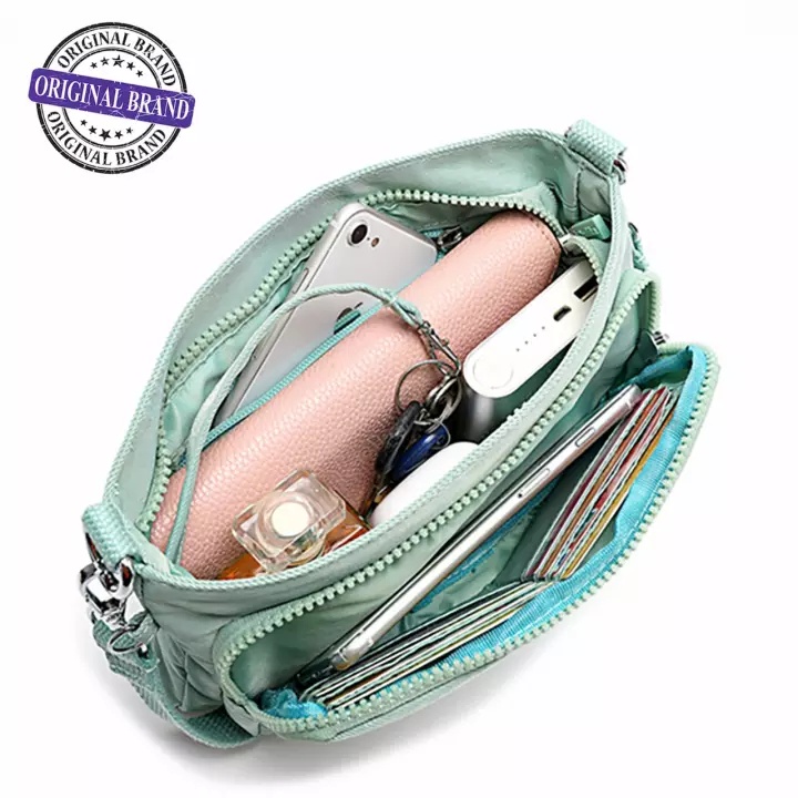 BIG PROMO GUDIKA 5169 - Tas Wanita Selempang Bahu Hand Bag Fashion Cewek Perempuan Bahan Nylon Fabric Waterproof Anti Air Original Terbaru Kekinian Import Korea