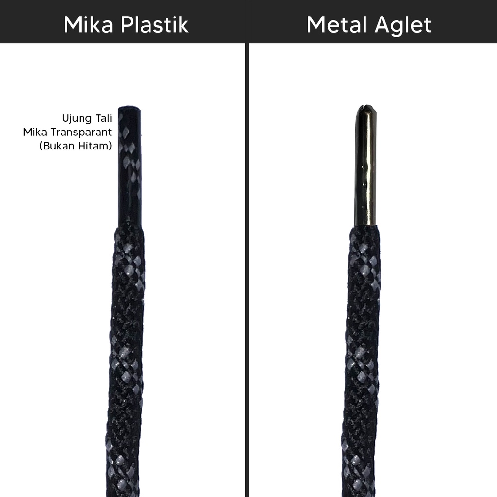 MR Shoelaces HK02 Cream Nut (Krem) Tali Sepatu Hiking Motif 4-5mm 90cm 100cm 120cm 150cm 180cm