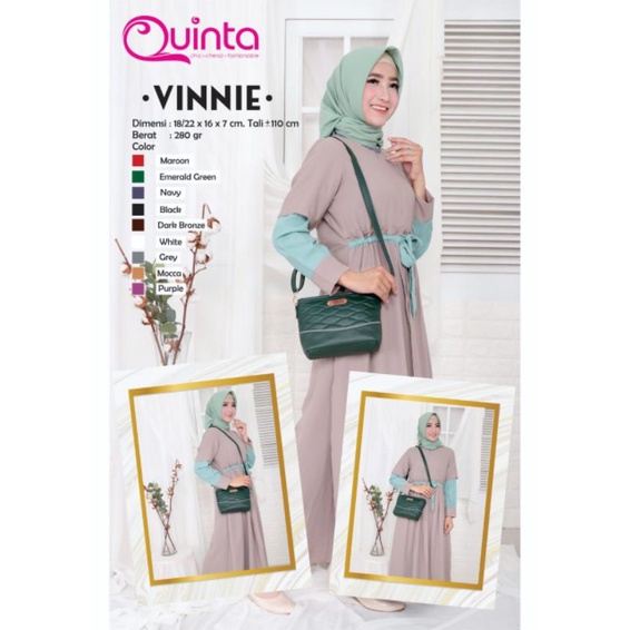 Quinta VINNIE SLING BAG / TAS WANITA PREMIUM ORI by QUINTA