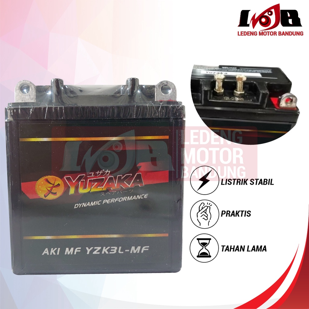 Accu Motobatt Gel MTX3L YB3L 3.6Ah Aki Motor RX K King New NSR 150 Ninja Satria S