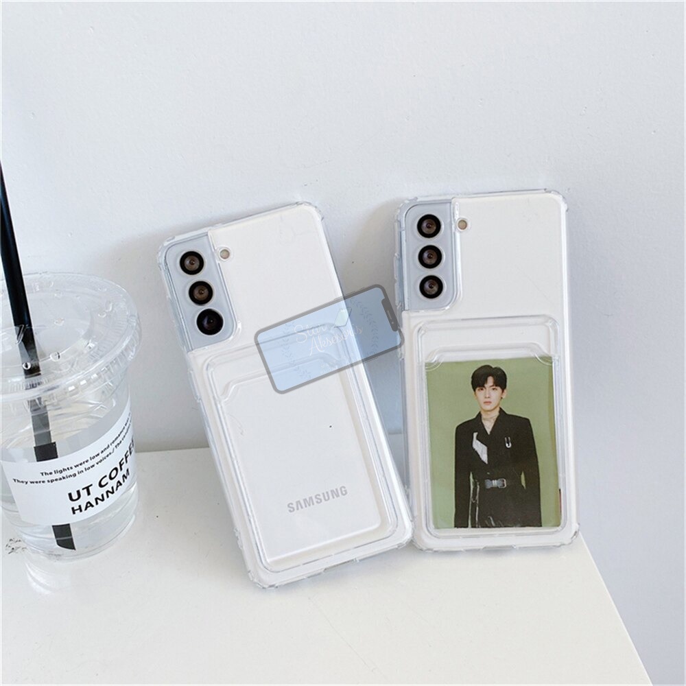 Case Clear Card Ultra Thin Soft Case Samsung S22 Plus Case S22+ Case