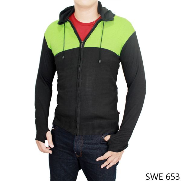 Male Sweater Knit Rajut Hitam – SWE 725