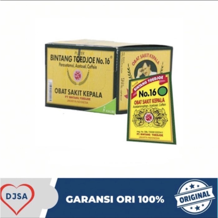 puyer bintang 7 toedjoe+puyer 16+obat sakit kepala+dus