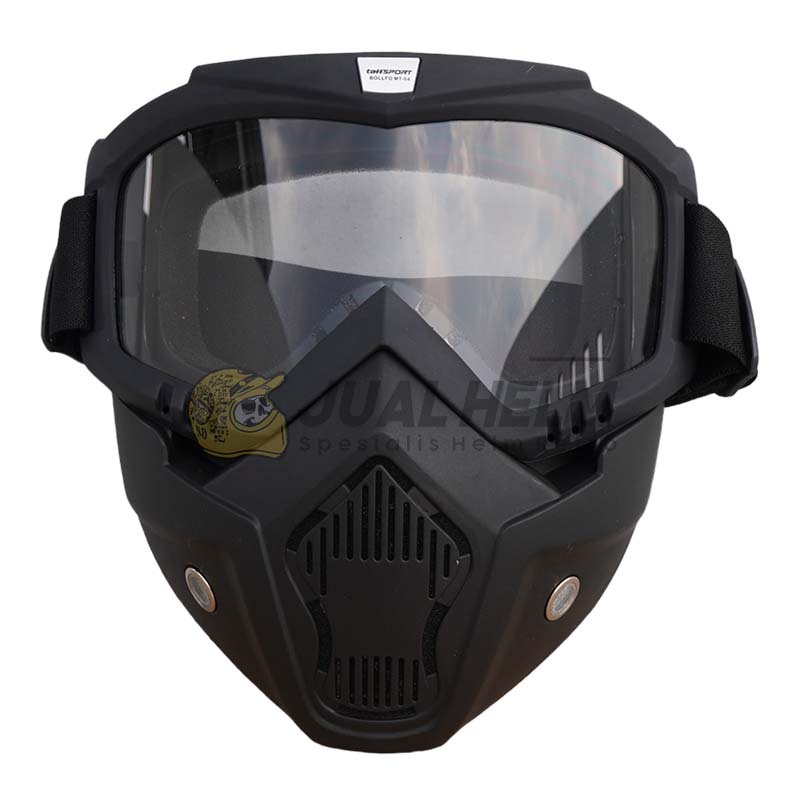 Goggle Mask/Goggle Masker/Kacamata Goggle Doff Silver