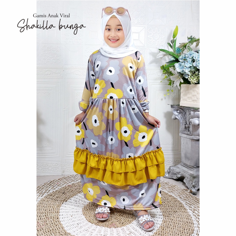 Gamis Anak Viral Shaqila Bunga CKids