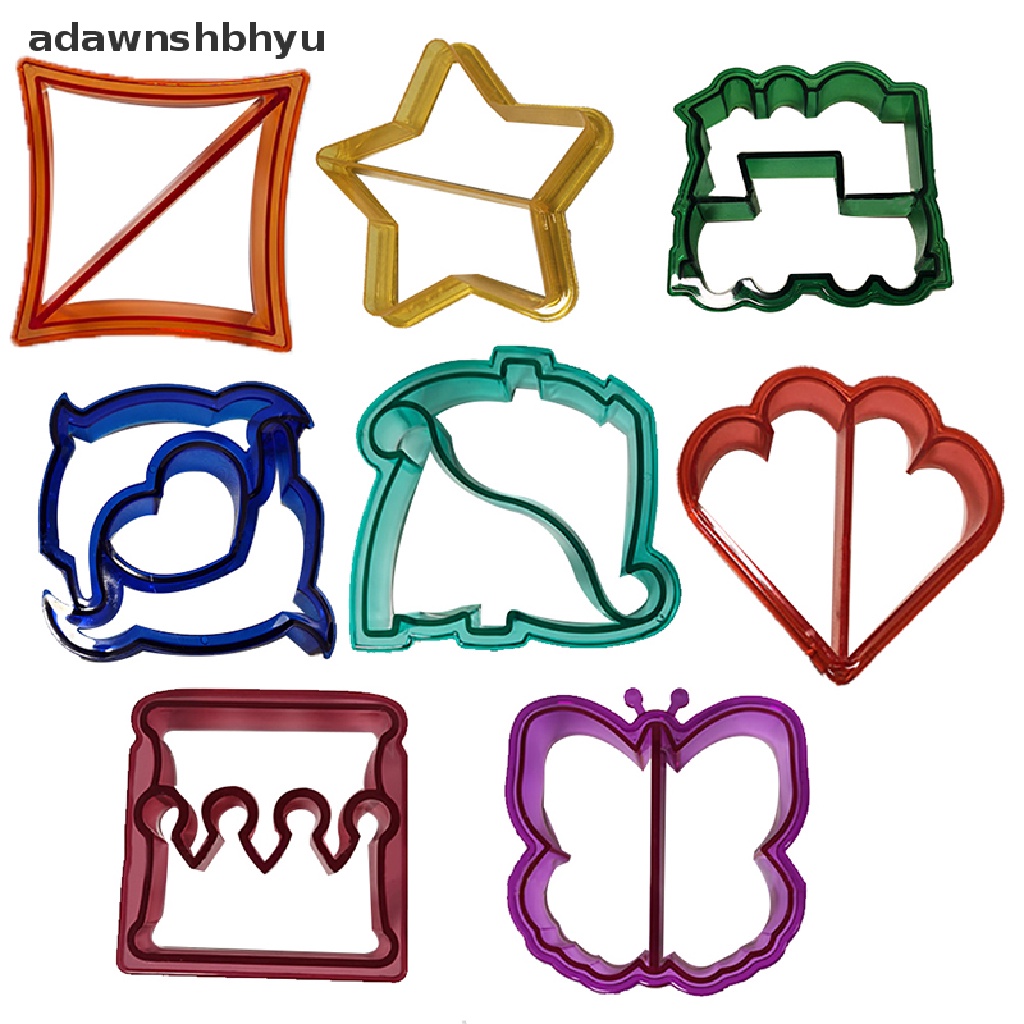 Adawnshbhyu 1Pc Lunch Sandwiches Cutter DIY Roti Biskuit Cetakan Baking Decorag Tools ID