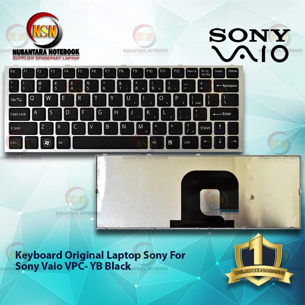 Keyboard Original Laptop Sony Vaio VPC- YB Black