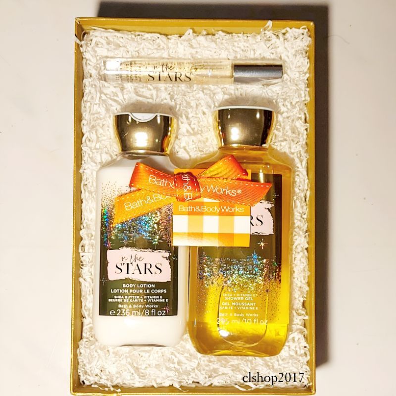 BBW IN THE STARS GIFT SET BATH &amp; BODY WORKS PAKET VALENTINE'S DAY