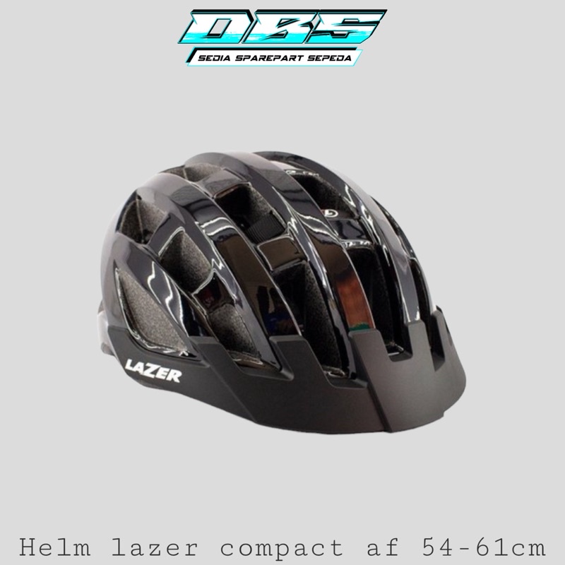 Helm sepeda lazer polygon compact af 54-61cm mtb xc all mountain helmet