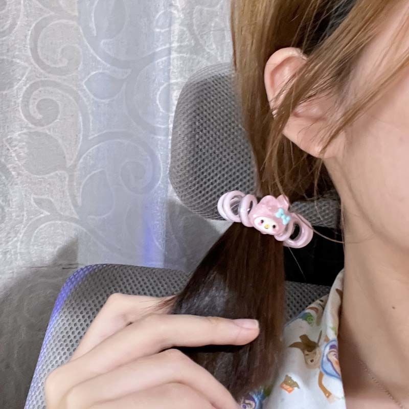 Sanrio Ikat Rambut Model Kabel Telepon Warna Permen Macaron Untuk Anak Perempuan