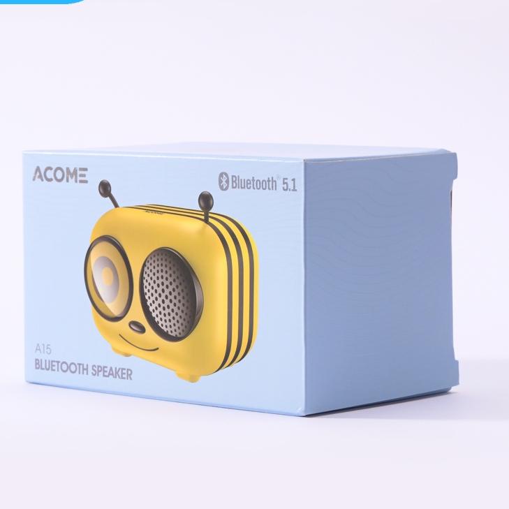 Menarik ACOME Speaker Bluetooth 5.1 Little Bee Shape TWS Garansi Resmi 1 Tahun A15