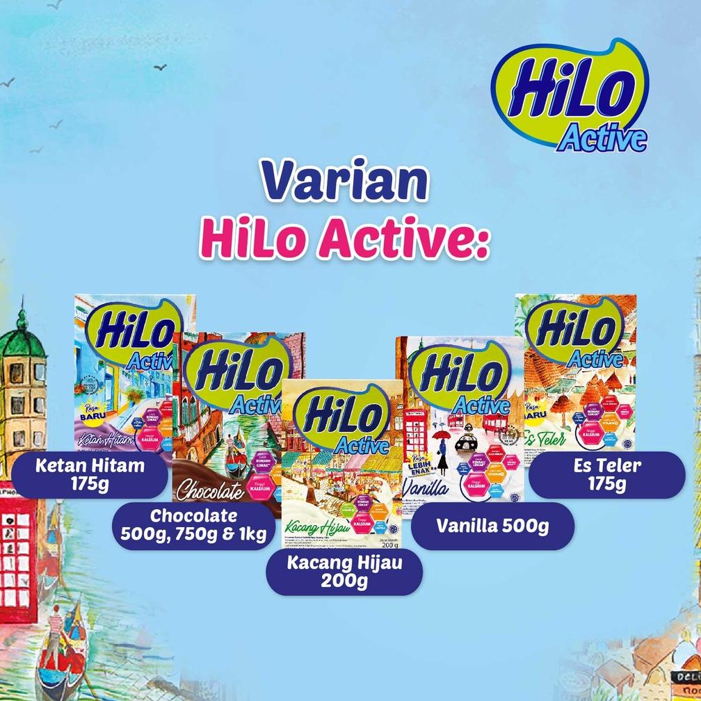 

[PRODUK 6FDR8] HiLo Active Chocolate 500 gram - Susu Tinggi Kalsium Rendah Lemak CGQ