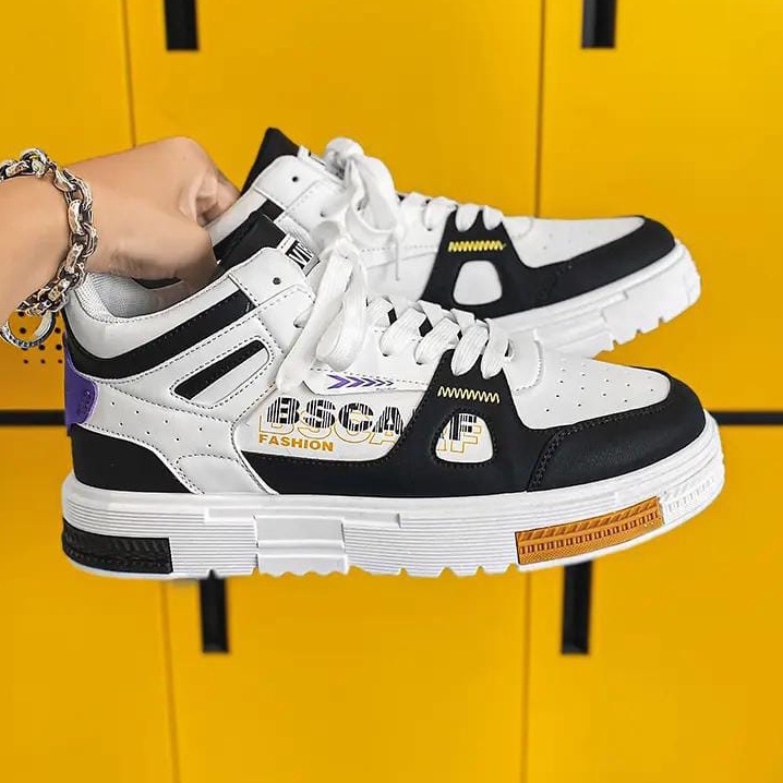 TBIG [COD] Sepatu Sneakers Pria HTCARF Sepatu Import Pria Sekolah Kuliah Kerja