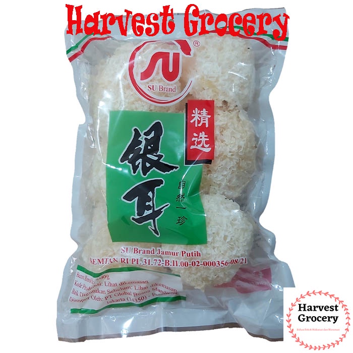 

Jamur Putih / White Fungus / Jamur Salju SU Brand 500 Gram