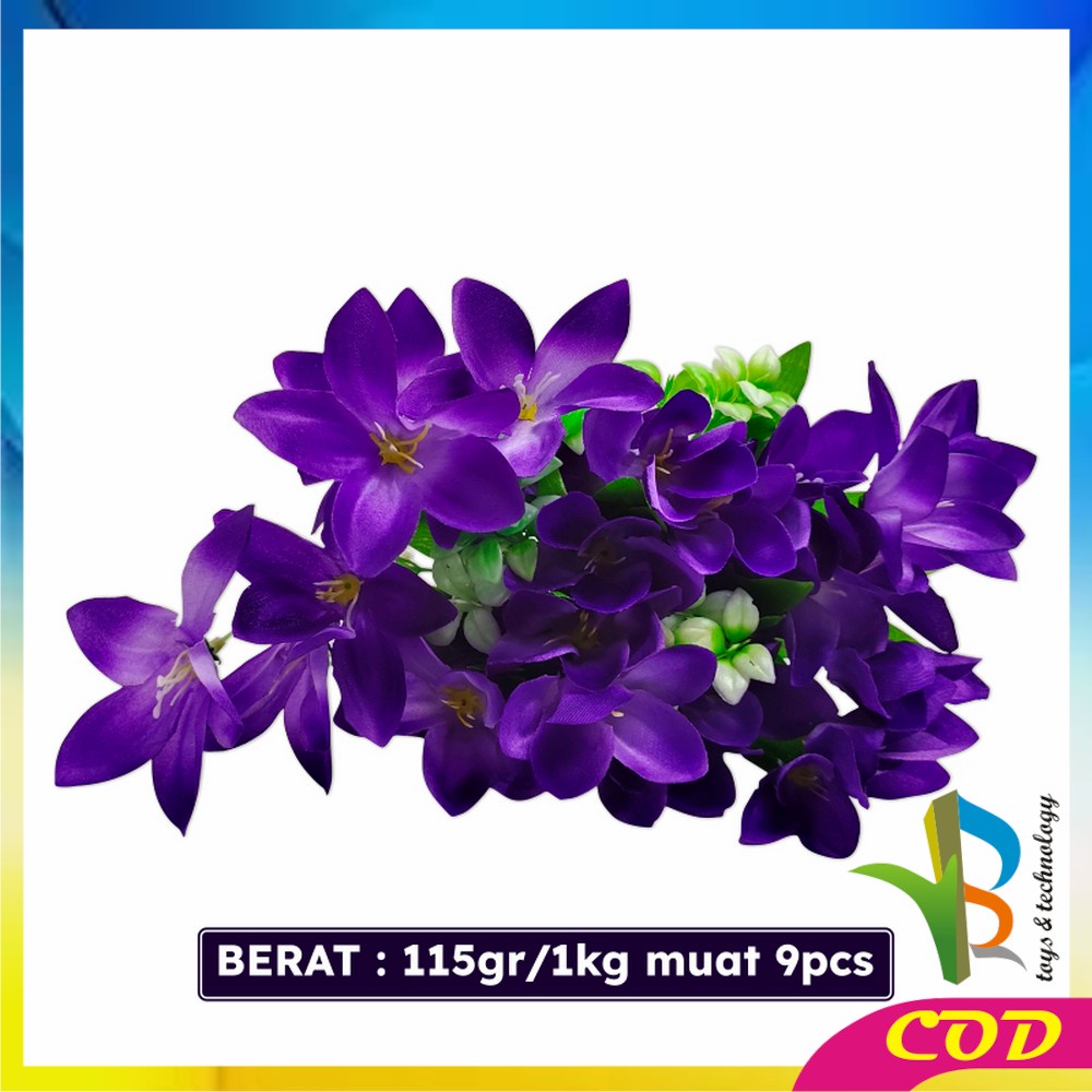 RB-C548 Pot Bunga Hias Ornamen Bunga Lily Artificial Plastik Bunga Ruang Tamu Bunga Dekorasi Rumah Hiasan Pajangan