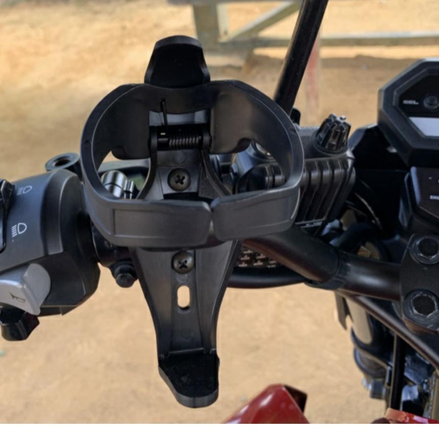 Stok Baru Promo Holder Dudukan Tempat Botol Minum Stang Sepeda Motor Adv 150 Pcx Vixion Byson Tiger 