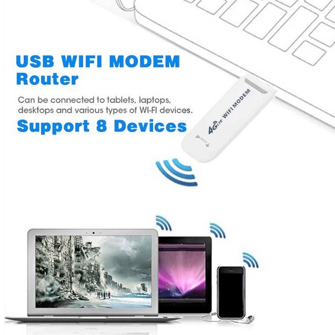 FLASH SHIP！USB Modem Wifi 4G All Operator 500Mbps Modem 4G  LTE Usb Mifi Sim Card WiFi MODEM DONGLE USB HOTSPOT MIFI /WIFI 4G UNLOCK ALL OPERATOR Support 8 Devices 10m