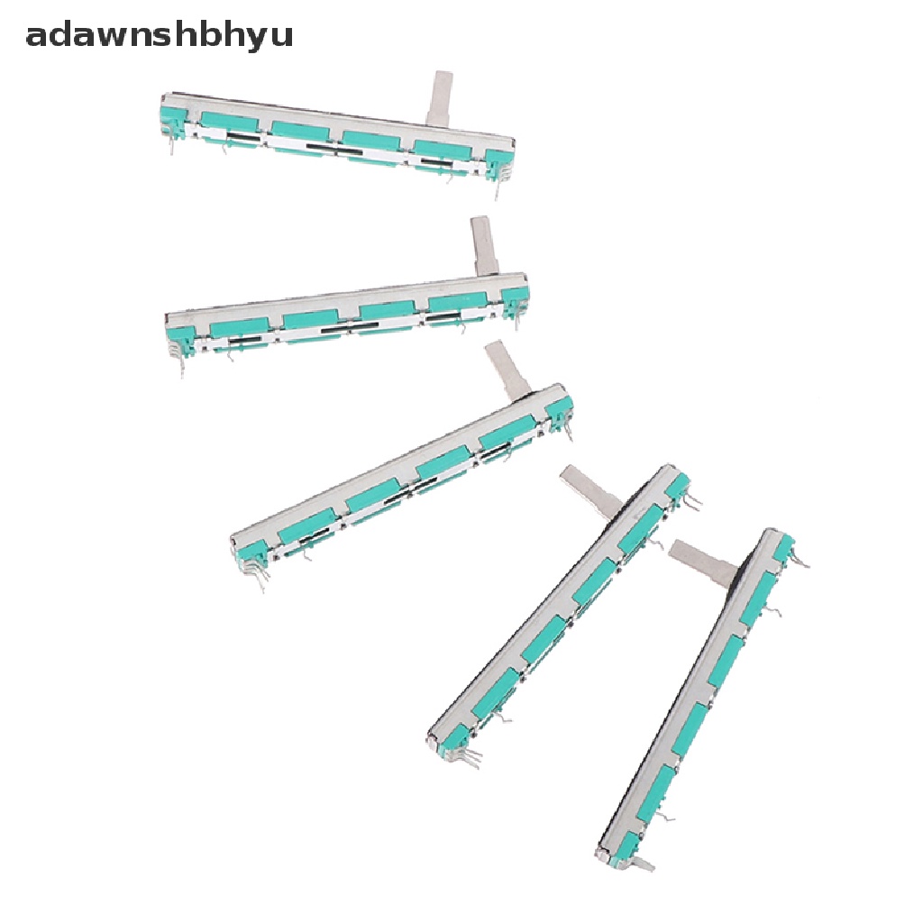 Adawnshbhyu 5Pcs Potensio Slide Double 75MM Lurus Potensiometer B103 Mixer Fader B10K ID