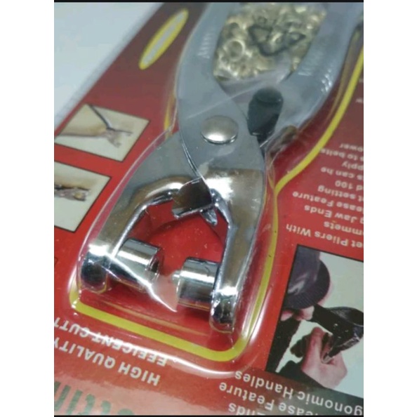 Alat Tang pasang tekan mata ayam gesper kulit grommet setting tool