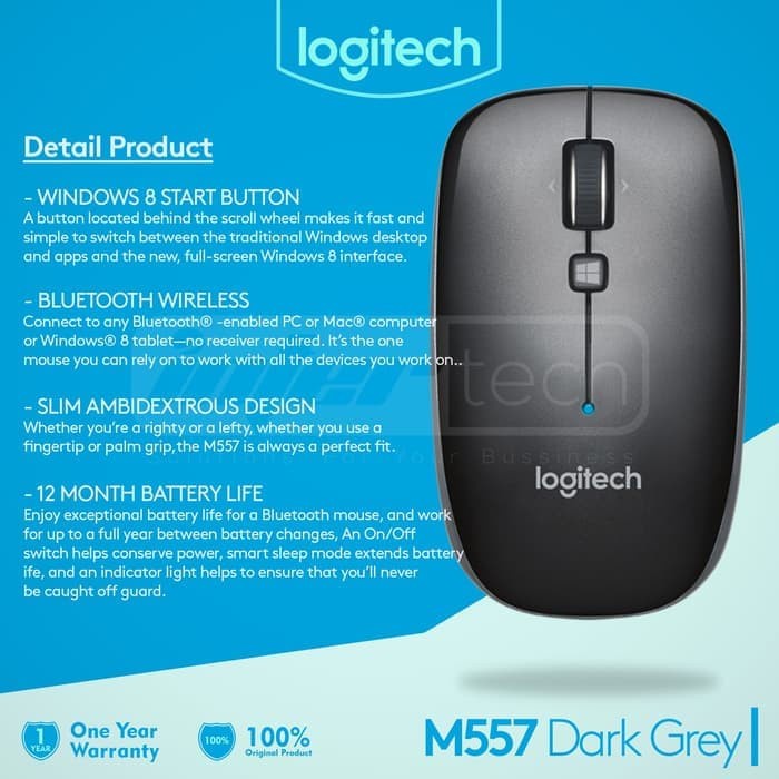 Mouse LOGITECH M 557 BLUETOOTH