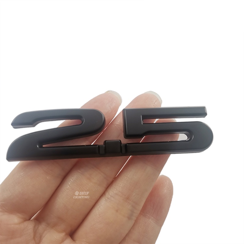 1x Logam 2.0 2.5 Output Nomor Huruf Mobil Auto Side Rear Emblem Badge Sticker Decal Pengganti Mazda 2.0 2.5 AWD