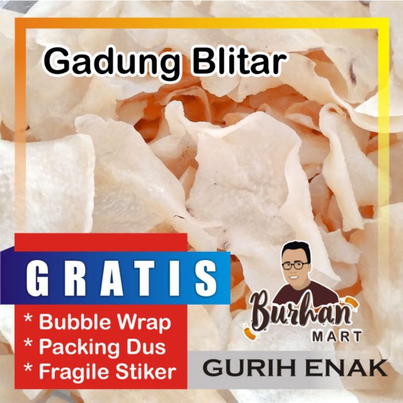 Kerupuk Mentah Gadung Asli 250gr | Burhan Kerupuk dan Snack Grosir Jember