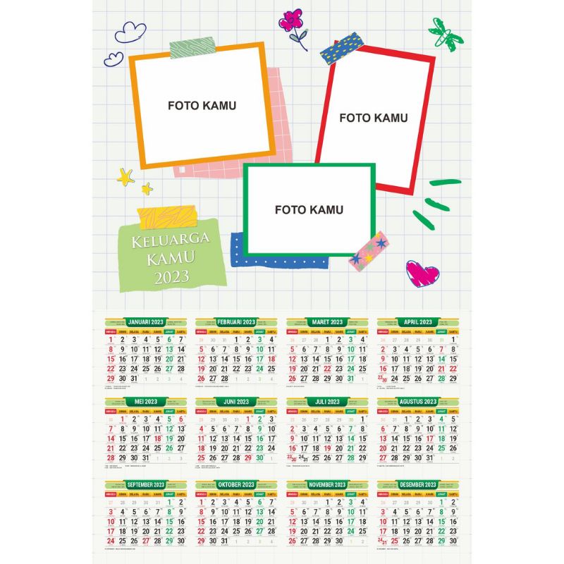 

kalender dinding custume free disign dan foto