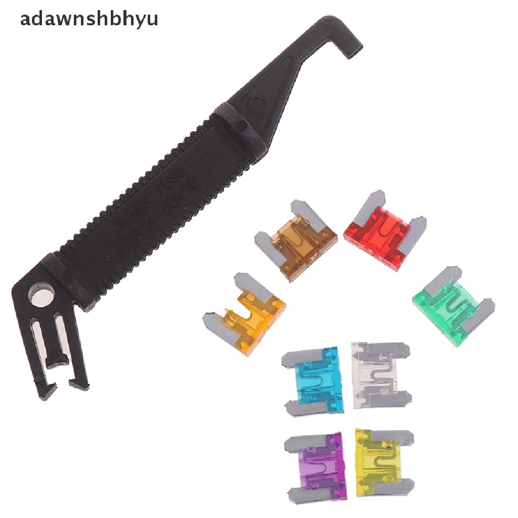 Adawnshbhyu 100x micro auto Mobil low profile mini blade fuse kit 3A5A7.5A10A15A 20A25A30A ID