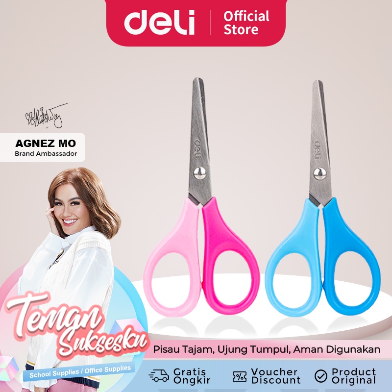 

Gunting Deli ED60100 Sekolah 2Warna Untuk Anak-Anak