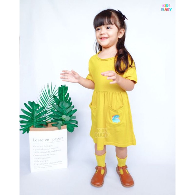 Dress Moyya Pendek Pakaian Anak Cewek SML Untuk Anak Usia 1 sd 5 Tahun Pakaian Anak