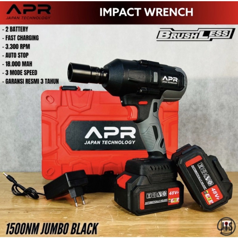 Impact wrench cordless APR jumbo 1500NM batrei 2 88v