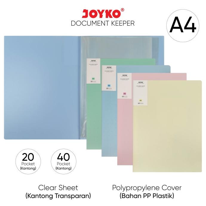 

Document Keeper Clear Holder Map File Dokumen Folder Joyko DK Pastel