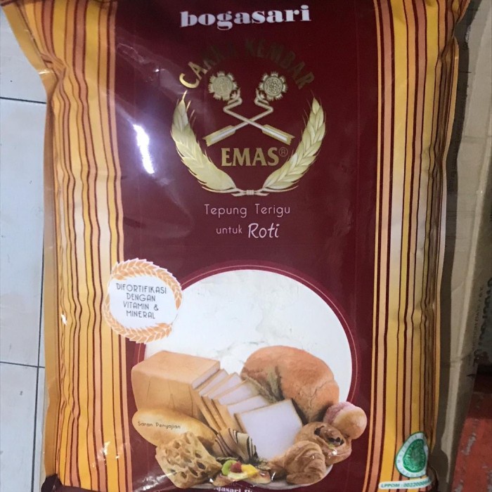 

Tepung Cakra Kembar Emas Roti 5kg - EKSPEDISI
