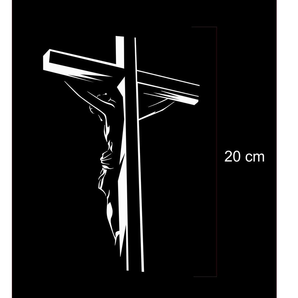 

(J-R3R-♫♪) Stiker Christ-Jesus,Cutting Sticker murah
