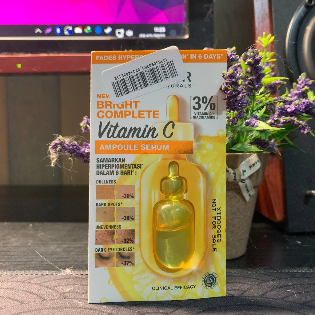 Jual Garnier Bright Complete Ampoule Vitamin C Hiperpigmentasi Serum Shopee Indonesia