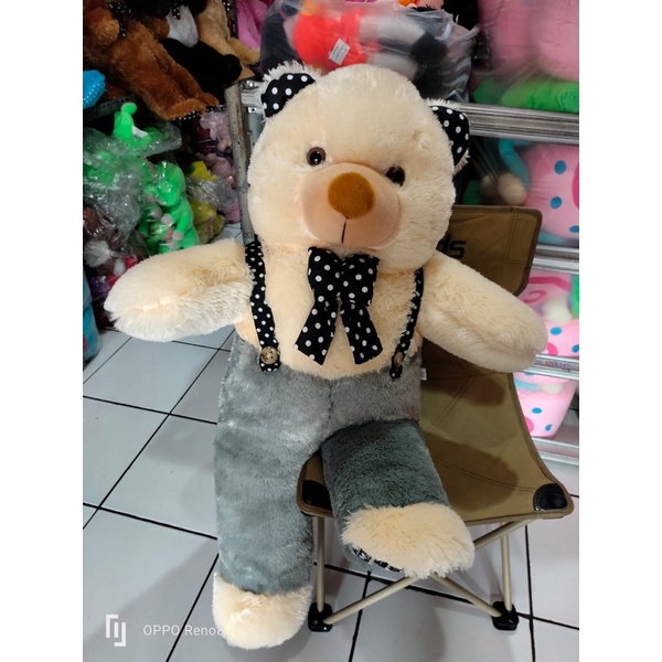 Boneka Beruang Tedy Bear Rainbow Ukuran Jumbo Extra Large Kain Bulu Rasfur Label SNI