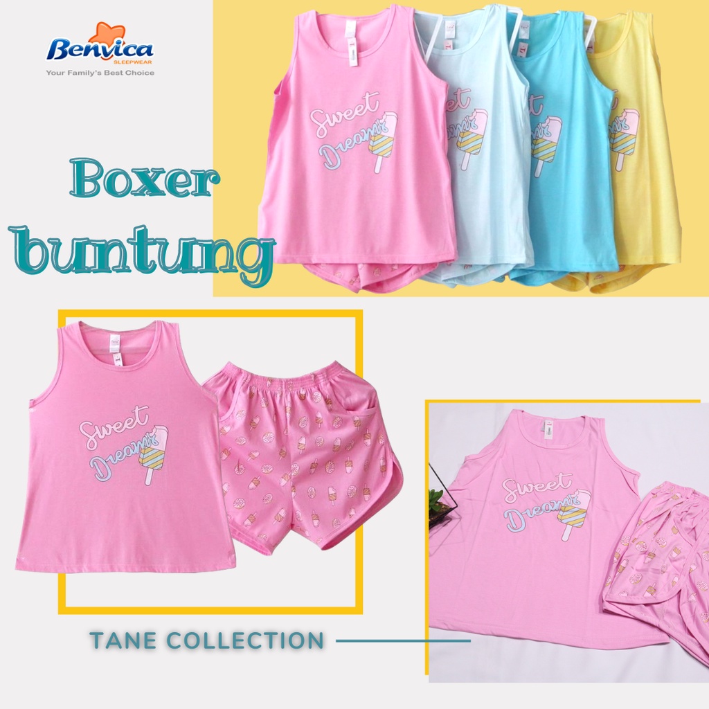 BAJU TIDUR BOXER BUNTUNG TANE - B