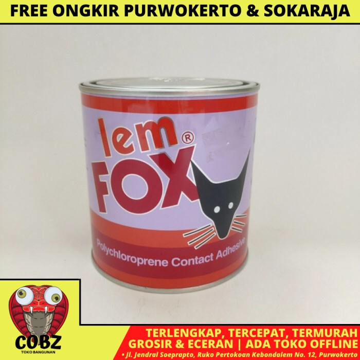 

600 GR / FOX LEM KUNING KAYU KARET KULIT PER KALENG