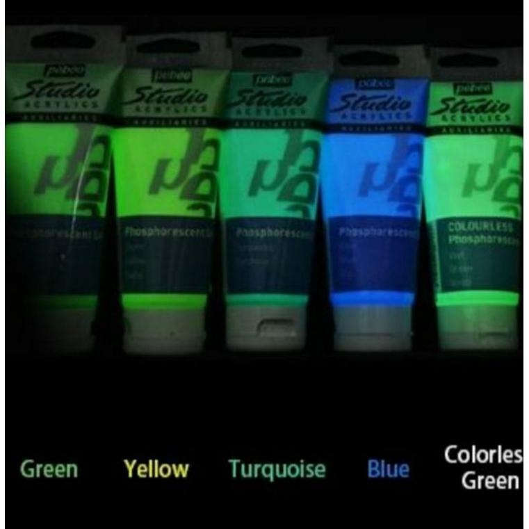 

PEBEO PHOSPHORESCENT GEL / GLOW IN THE DARK PAINT / CAT FOSFOR 100 ML TERLARISS...,,,,,