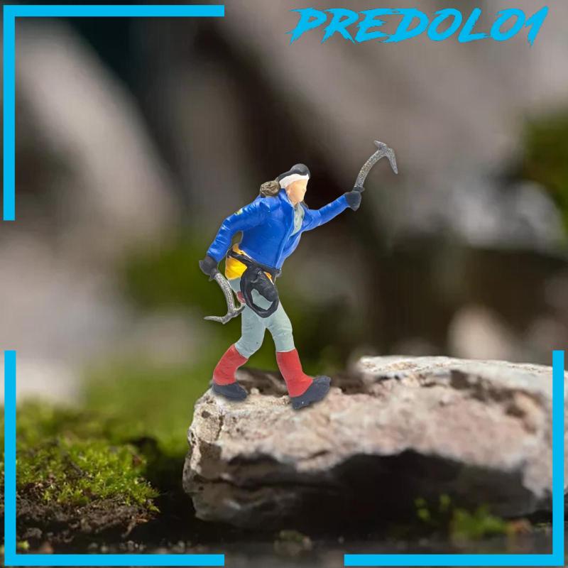 [Predolo1]1 /87 Figure Pendaki Orang Miniatur Model Orang Untuk Dekorasi Layout