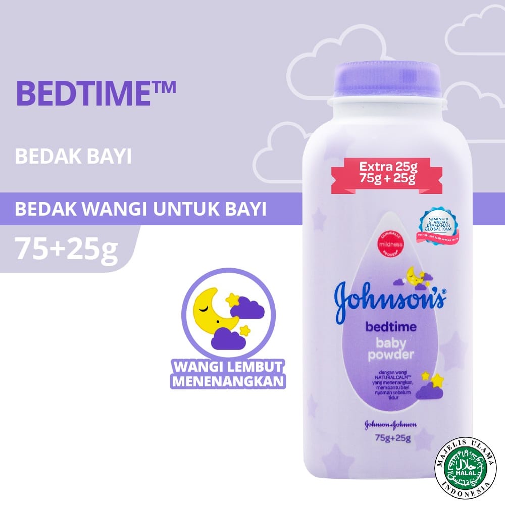 JOHNSON BEDTIME BABY POWDER 75G + 25G JOHNSONS-JOHNSONS BEDAK BAYI