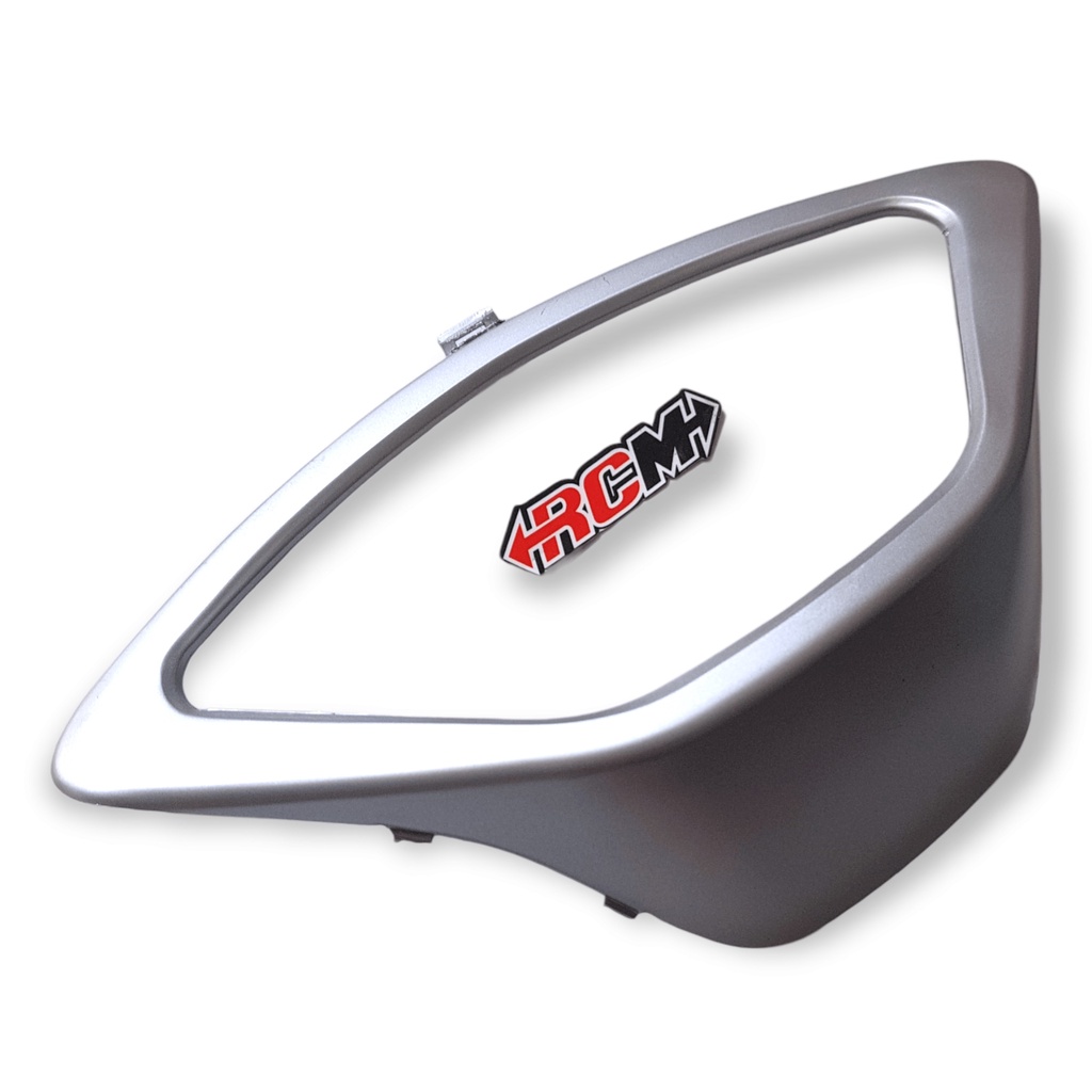 COVER RING LIST GARIS TEPI MIKI SPIDO SPEDO SPIDOMETER SPEDOMETER SPEEDOMETER KILOMETER HONDA SUPRA X125 X 125 SILVER BEST QUALITY BAHAN TEBAL JAMINAN KUALITAS