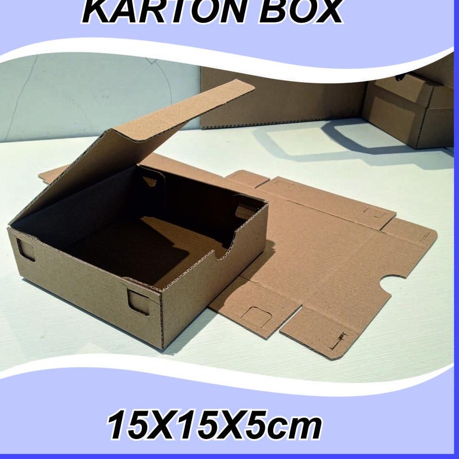 

Big Sales (10 pcs) Karton Box Polos uk 15x15x5 cm BF Kardus Packing Murah Box die cut gift box box hampers box packing souvenir ➤