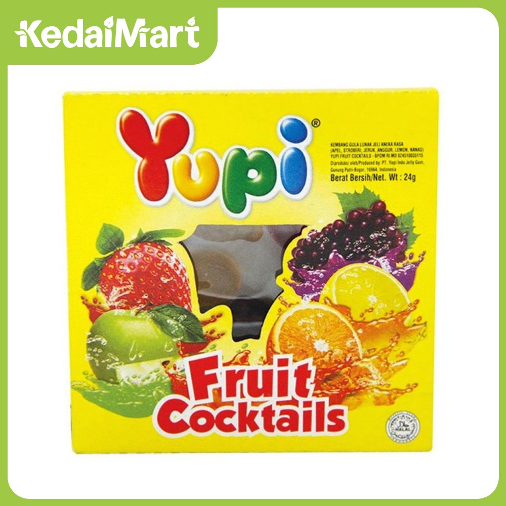 Yupi Gummy Fruit Cocktail 24 Gram