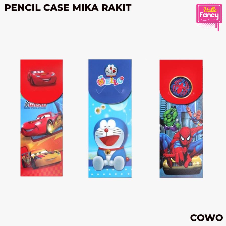 

TEMPAT PENSIL MIKA RAKIT 1 PAK is 12 / PENSIL CASE / SQ803PAK