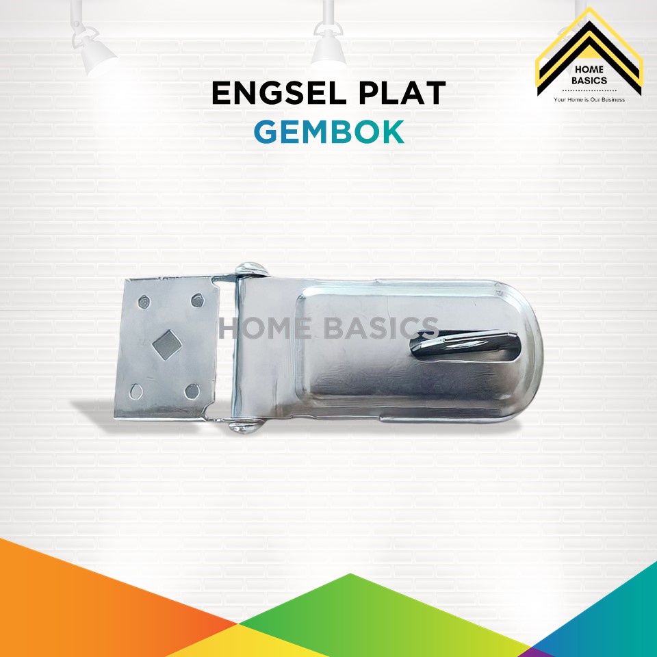 Engsel Plat Gembok / Cantolan Gembok / Grendel Overpal / Slot Pintu