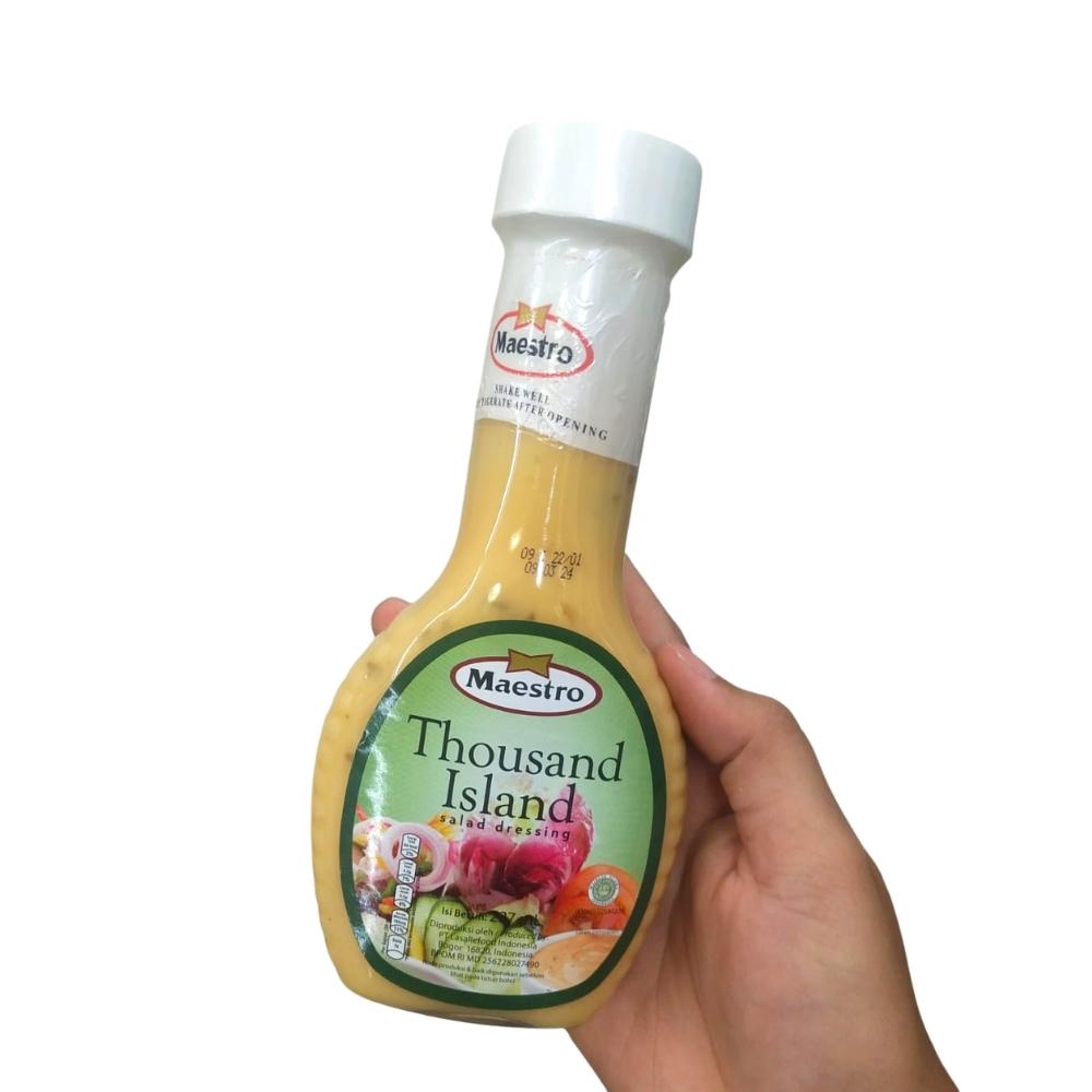 

Salad Dressing Thousand Island 237ml Maestro Mayones Kemasan Botol Praktis